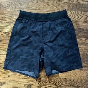 Ten Thousand Unlined Interval Shorts (Men's xs) black camo, 7” inseam